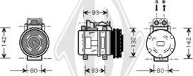 Diederichs DCK1332 - Compressor, air conditioning autospares.lv