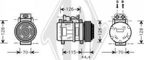 Diederichs DCK1337 - Compressor, air conditioning autospares.lv