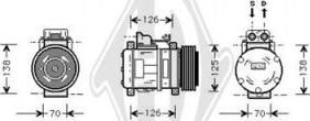 Diederichs DCK1329 - Compressor, air conditioning autospares.lv