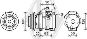 Diederichs DCK1374 - Compressor, air conditioning autospares.lv