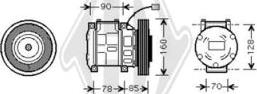 Diederichs DCK1296 - Compressor, air conditioning autospares.lv