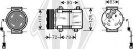 Diederichs DCK1249 - Compressor, air conditioning autospares.lv