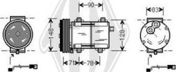 Diederichs DCK1247 - Compressor, air conditioning autospares.lv