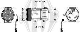 Diederichs DCK1250 - Compressor, air conditioning autospares.lv