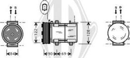 Diederichs DCK1258 - Compressor, air conditioning autospares.lv