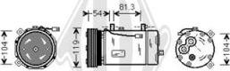 Diederichs DCK1252 - Compressor, air conditioning autospares.lv