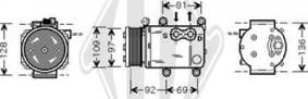 Diederichs DCK1269 - Compressor, air conditioning autospares.lv