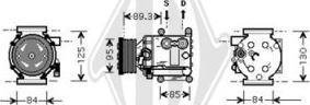 Diederichs DCK1264 - Compressor, air conditioning autospares.lv