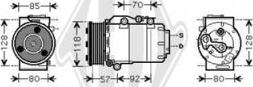 Diederichs DCK1263 - Compressor, air conditioning autospares.lv