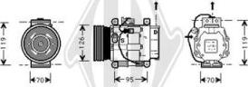 Diederichs DCK1204 - Compressor, air conditioning autospares.lv