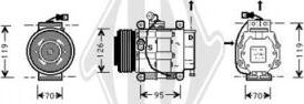 Diederichs DCK1206 - Compressor, air conditioning autospares.lv