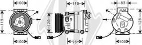 Diederichs DCK1202 - Compressor, air conditioning autospares.lv