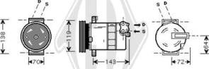 Diederichs DCK1213 - Compressor, air conditioning autospares.lv