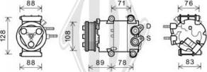 Diederichs DCK1289 - Compressor, air conditioning autospares.lv