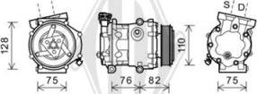 Diederichs DCK1284 - Compressor, air conditioning autospares.lv