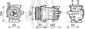 Diederichs DCK1280 - Compressor, air conditioning autospares.lv