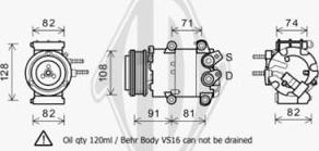 Diederichs DCK1288 - Compressor, air conditioning autospares.lv