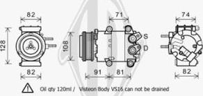 Diederichs DCK1287 - Compressor, air conditioning autospares.lv