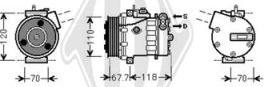 Diederichs DCK1230 - Compressor, air conditioning autospares.lv