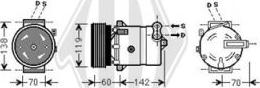 Diederichs DCK1229 - Compressor, air conditioning autospares.lv