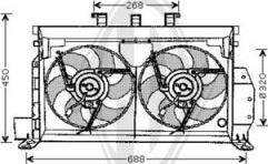 Diederichs DCL1059 - Fan, radiator autospares.lv