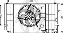 Diederichs DCL1065 - Fan, radiator autospares.lv