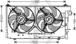 Diederichs DCL1066 - Fan, radiator autospares.lv