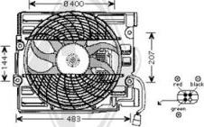 Diederichs DCL1005 - Fan, A / C condenser autospares.lv