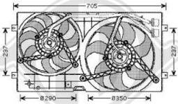 Diederichs DCL1000 - Fan, radiator autospares.lv