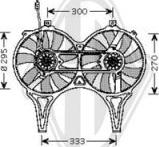 Diederichs DCL1017 - Fan, A / C condenser autospares.lv