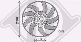 Diederichs DCL1039 - Fan, radiator autospares.lv