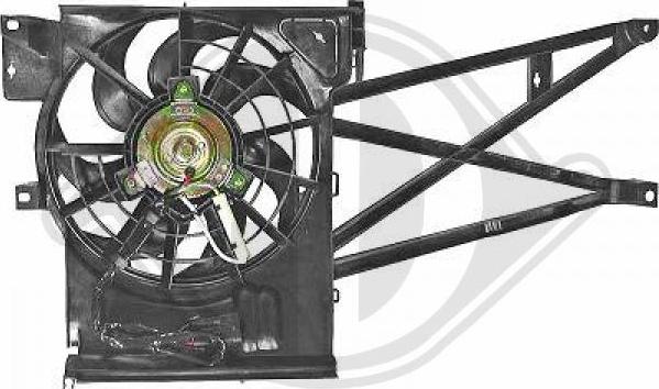 Diederichs DCL1021 - Fan, A / C condenser autospares.lv