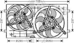 Diederichs DCL1281 - Fan, radiator autospares.lv