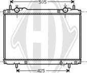 Diederichs DCM1941 - Radiator, engine cooling autospares.lv