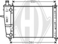 Diederichs DCM1952 - Radiator, engine cooling autospares.lv