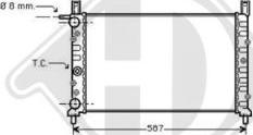 Diederichs DCM1901 - Radiator, engine cooling autospares.lv