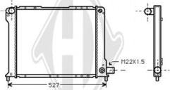 Diederichs DCM1902 - Radiator, engine cooling autospares.lv