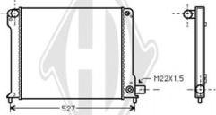 Diederichs DCM1914 - Radiator, engine cooling autospares.lv