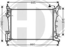 Diederichs DCM1984 - Radiator, engine cooling autospares.lv