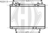 Diederichs DCM1936 - Radiator, engine cooling autospares.lv