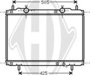 Diederichs DCM1931 - Radiator, engine cooling autospares.lv