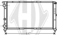 Diederichs DCM1921 - Radiator, engine cooling autospares.lv