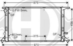 Diederichs DCM1489 - Radiator, engine cooling autospares.lv