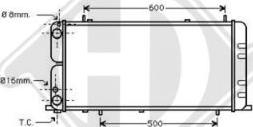 Diederichs DCM1429 - Radiator, engine cooling autospares.lv