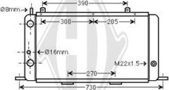 Diederichs DCM1420 - Radiator, engine cooling autospares.lv