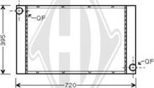 Diederichs DCM1570 - Radiator, engine cooling autospares.lv