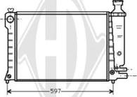 Diederichs DCM1655 - Radiator, engine cooling autospares.lv