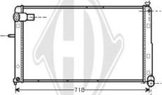 Diederichs DCM1673 - Radiator, engine cooling autospares.lv