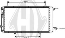 Diederichs DCM1672 - Radiator, engine cooling autospares.lv