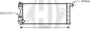 Diederichs DCM1899 - Radiator, engine cooling autospares.lv